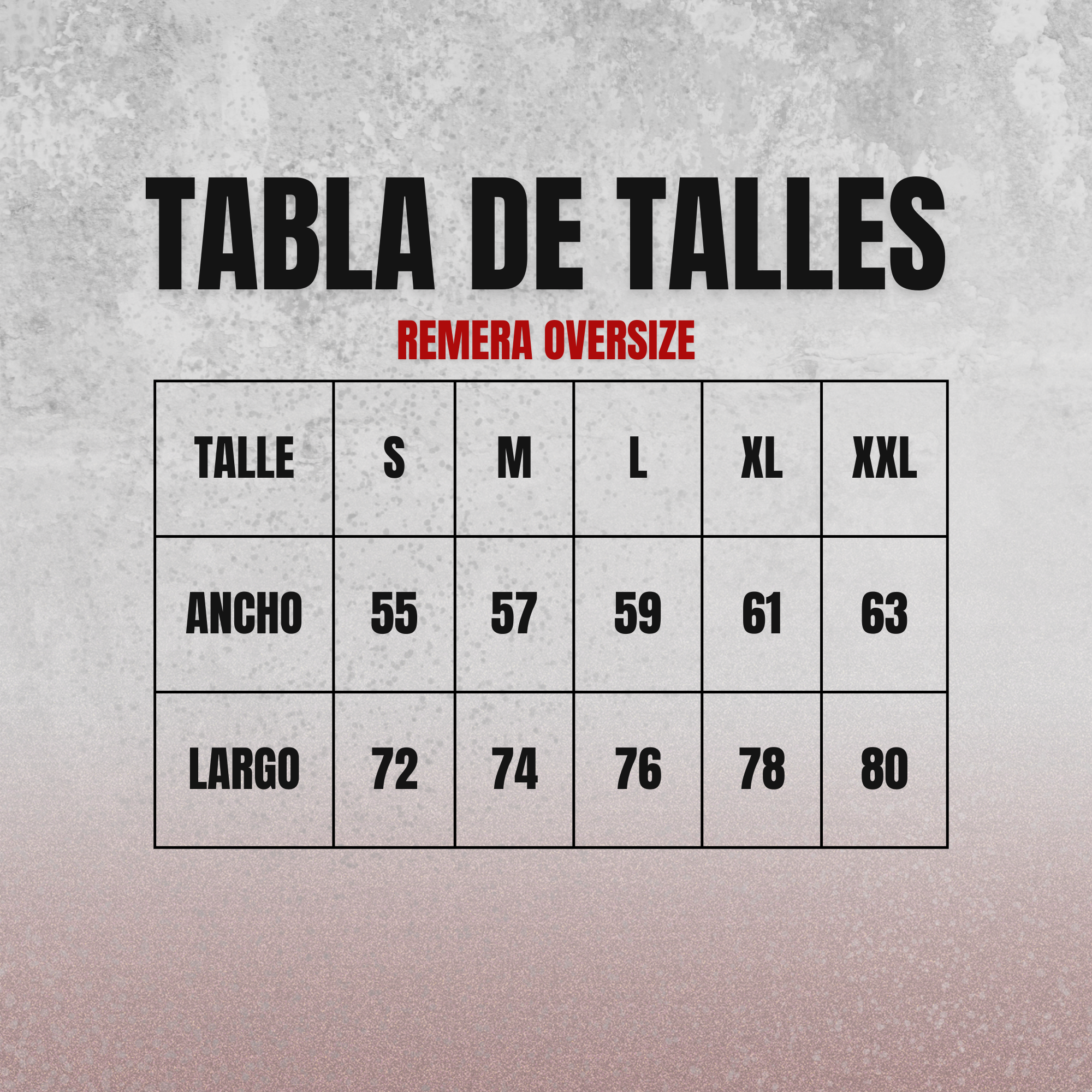 Tabla oversize